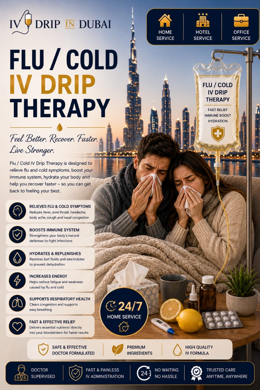 Flu/Cold + Immunity Booster Drip